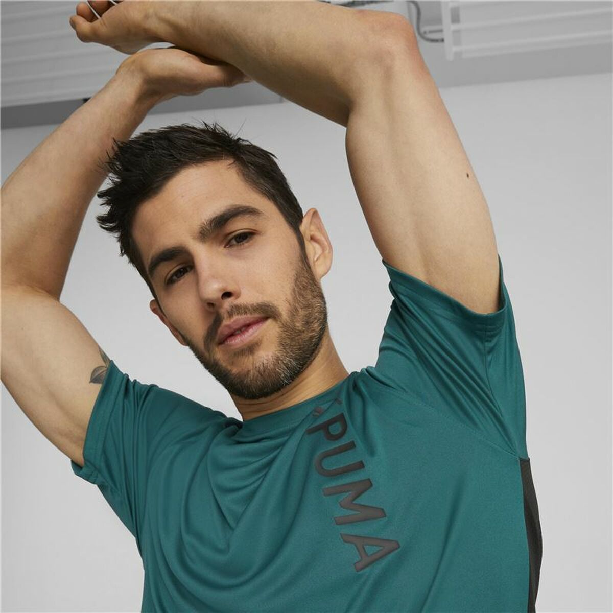 Maglia a Maniche Corte Uomo Puma Verde scuro Uomo