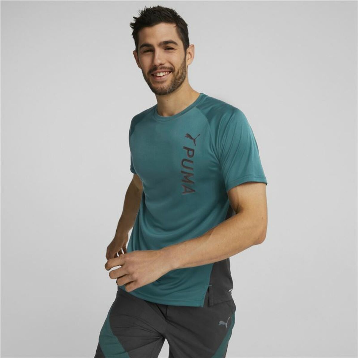 Maglia a Maniche Corte Uomo Puma Verde scuro Uomo