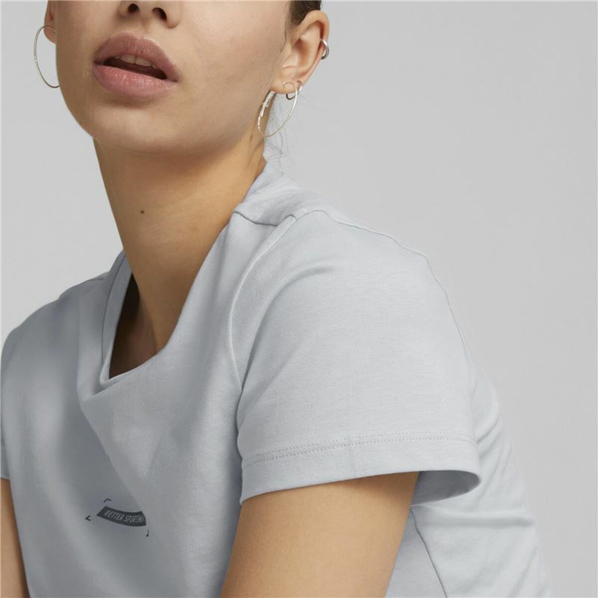 Maglia a Maniche Corte Donna Puma Better Grigio