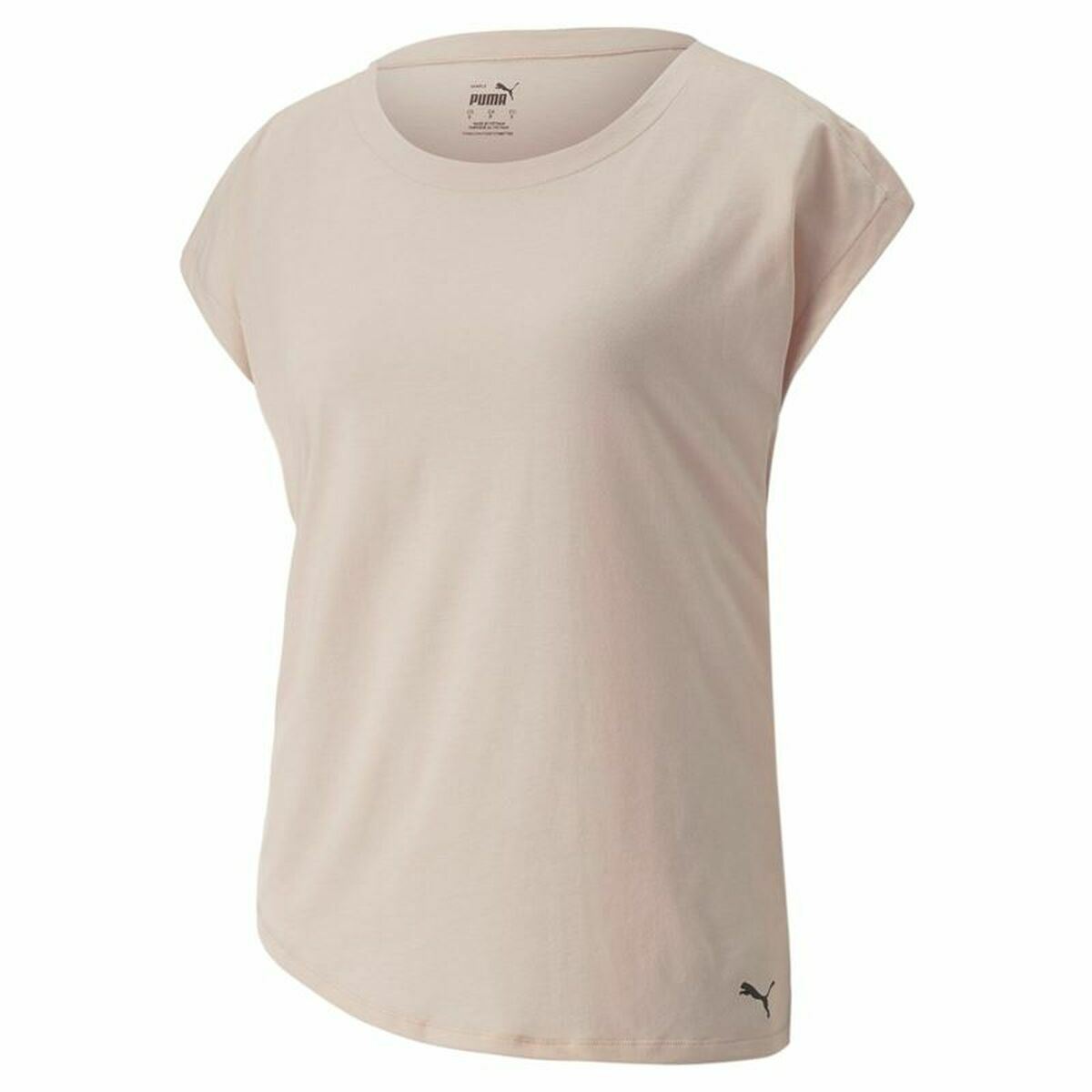 Maglia a Maniche Corte Donna Puma Studio Foundation Beige Rosa chiaro