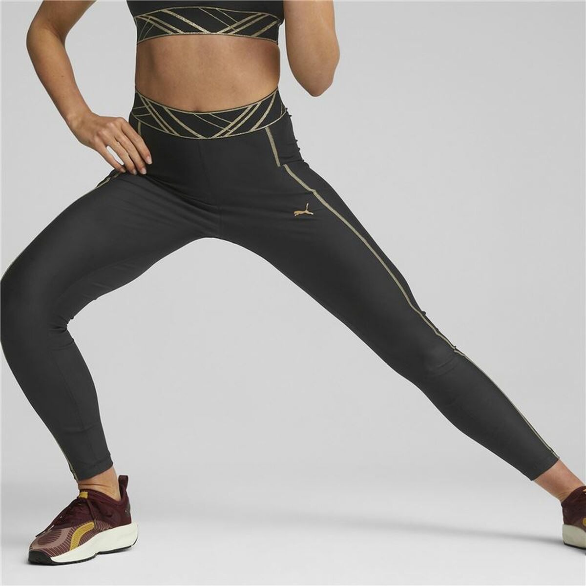 Leggings Sportivo da Donna Puma Deco Glam Nero