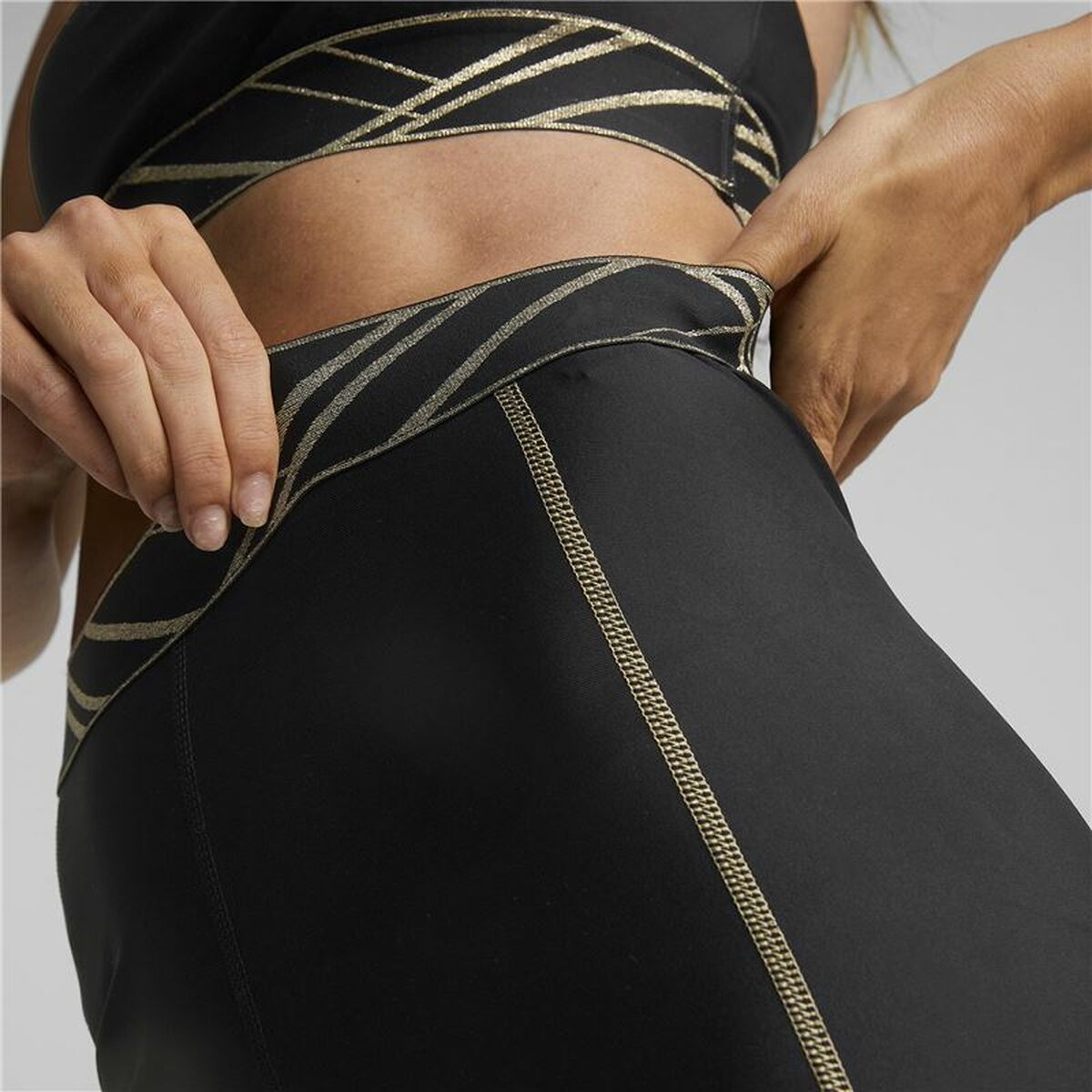 Leggings Sportivo da Donna Puma Deco Glam Nero