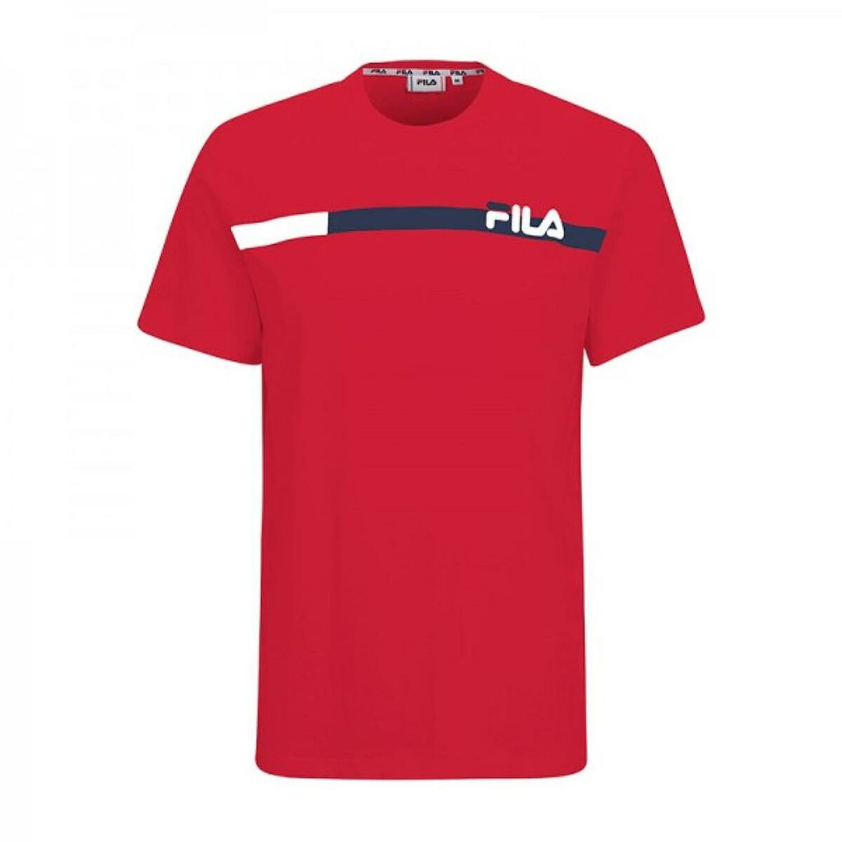 Maglia a Maniche Corte Uomo Fila  FAM0428 30002 Rosso