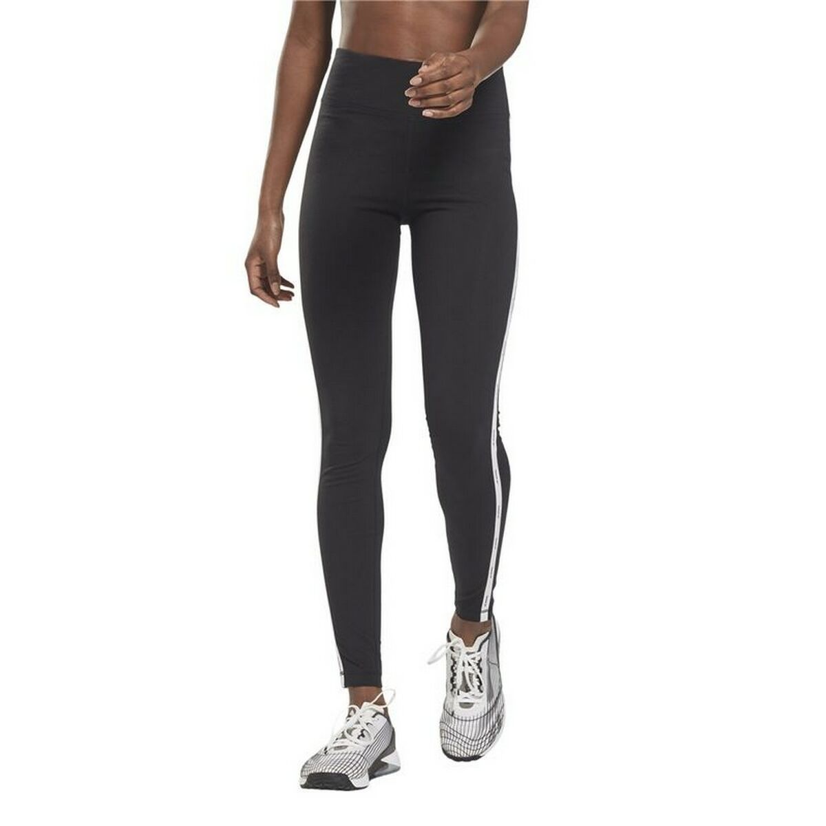 Leggings Sportivo da Donna Reebok  Pping Cotton W  Nero