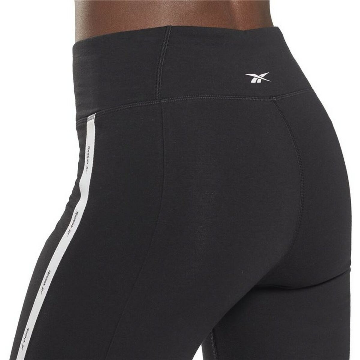 Leggings Sportivo da Donna Reebok  Pping Cotton W  Nero