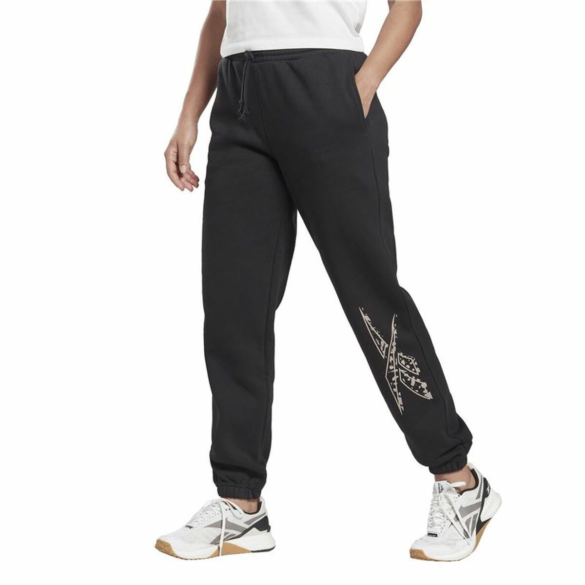 Pantalone di Tuta per Adulti Reebok Modern Safari Jogger Donna Nero