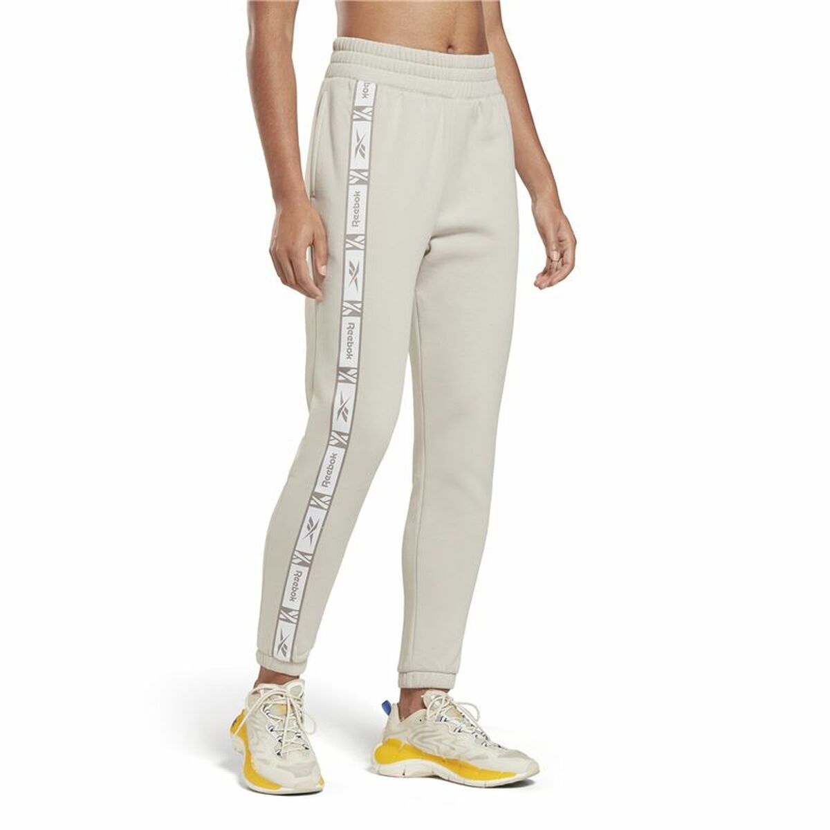 Pantalone di Tuta per Adulti Reebok Tape Pack Bianco Donna