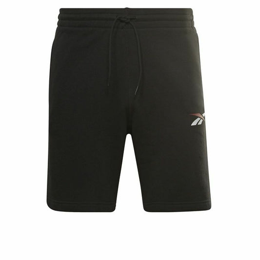 Pantaloni Corti Sportivi da Uomo Reebok Vector Fleece Nero