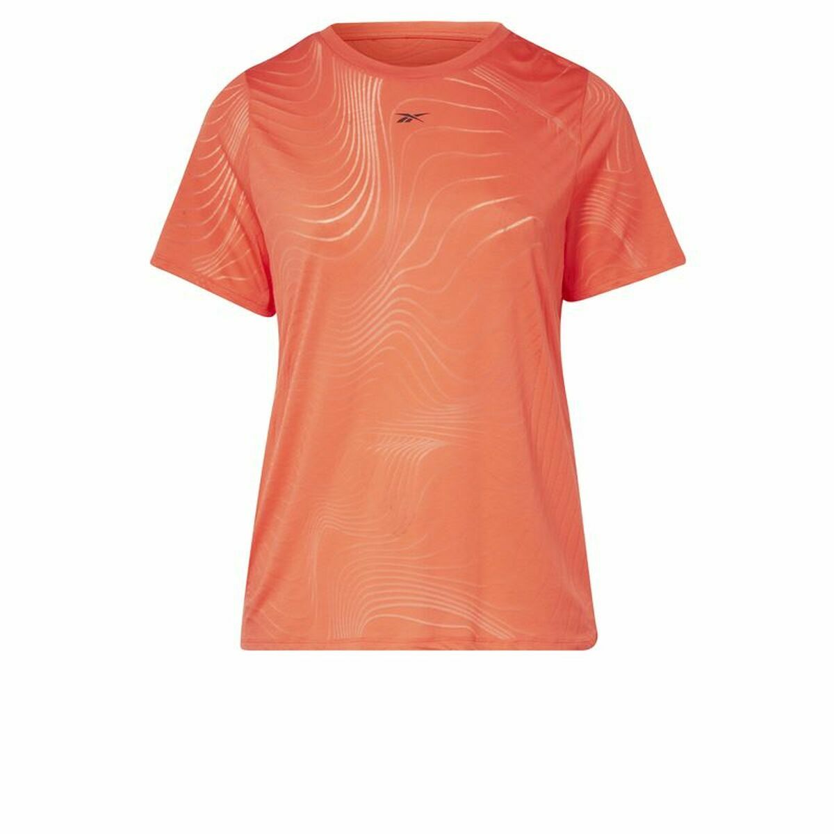 Maglia a Maniche Corte Donna Reebok Burnout Arancio