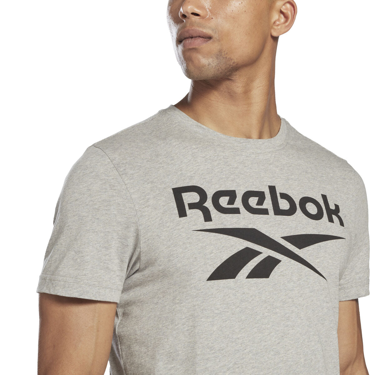 Maglia a Maniche Corte Uomo Reebok BIG LOGO TEE HD4219 Grigio