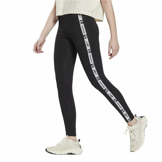 Leggings Sportivo da Donna Reebok TE Tape Nero