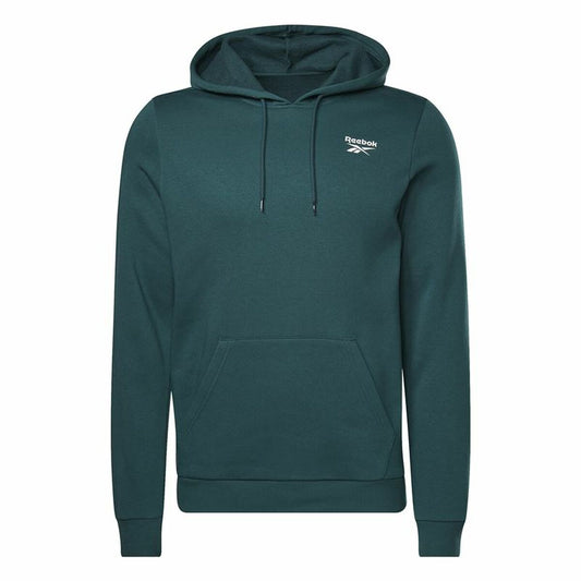 Felpa con Cappuccio Uomo Reebok Identity Fleece Verde