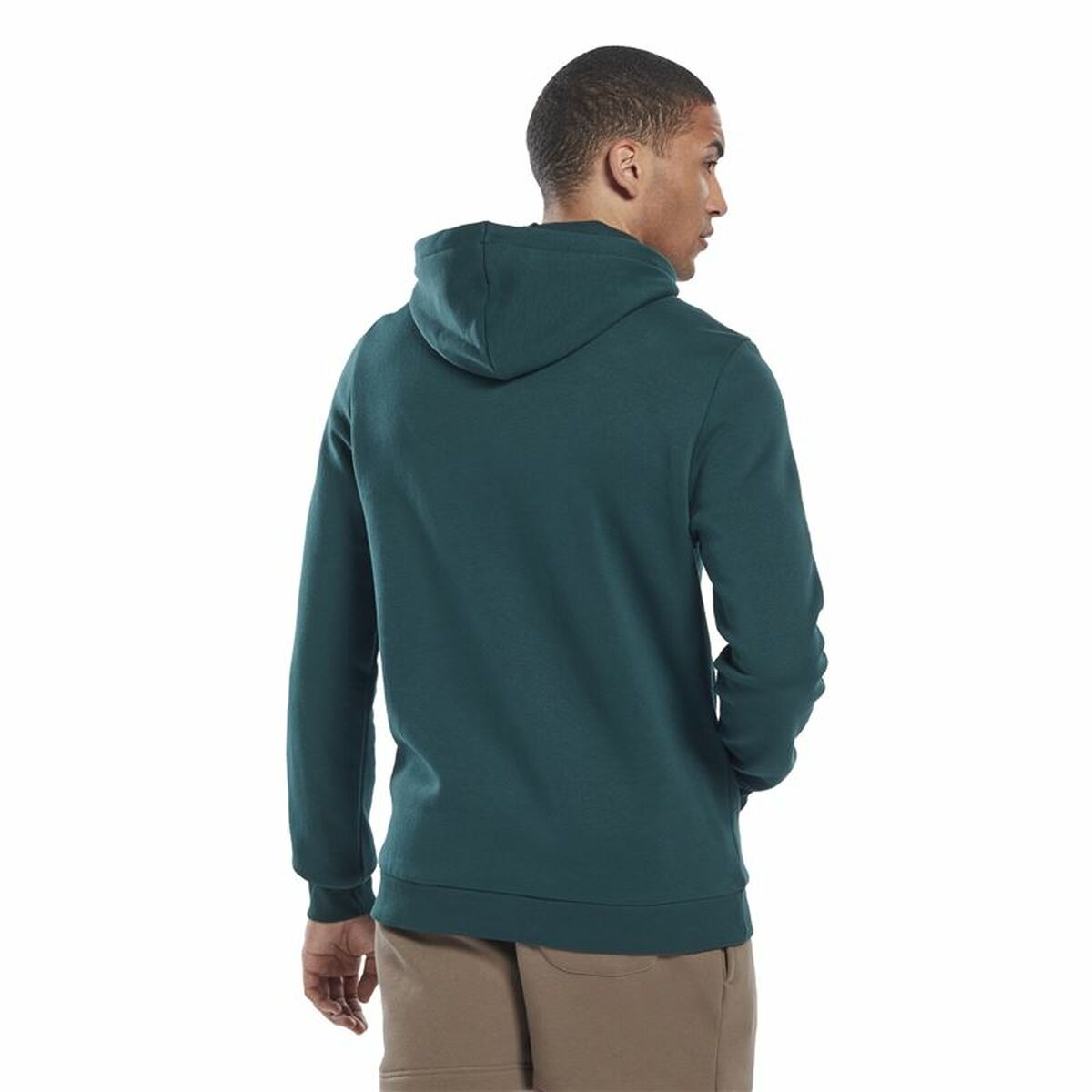 Felpa con Cappuccio Uomo Reebok Identity Fleece Verde