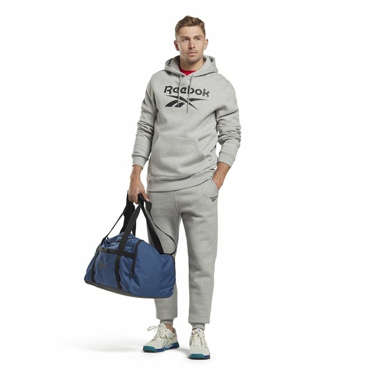 Pantalone di Tuta per Adulti Reebok Identity Grigio Uomo