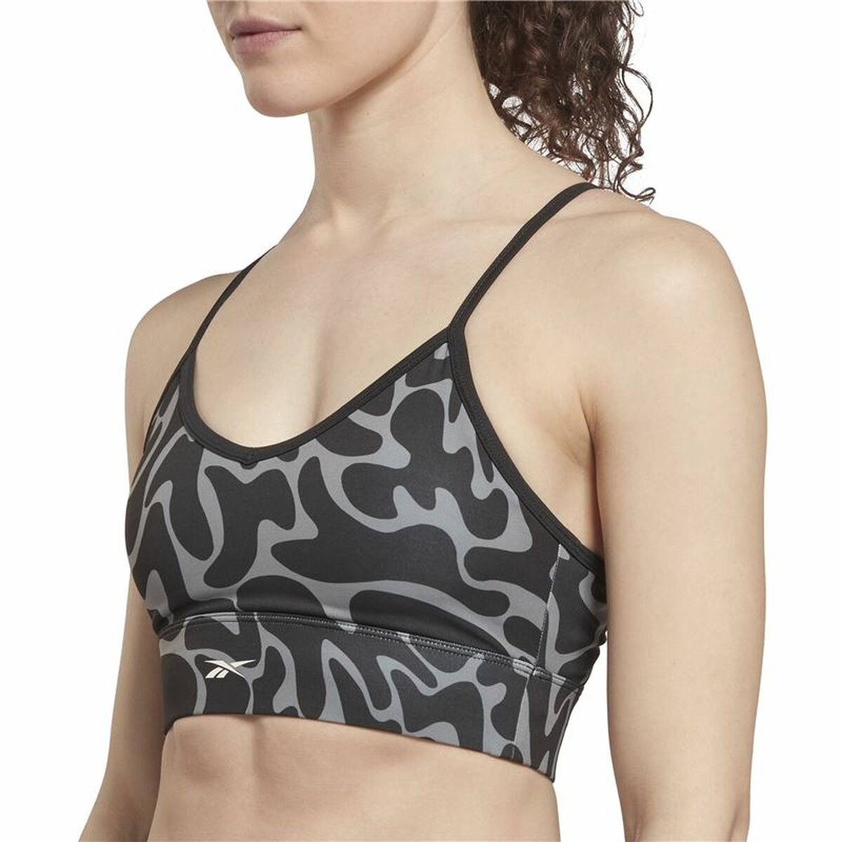 Reggiseno Sportivo Reebok Workout Ready Nero Grigio