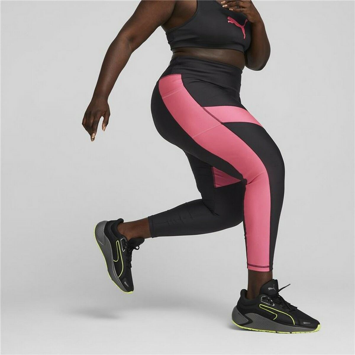 Leggings Sportivo da Donna Puma Nero Rosa