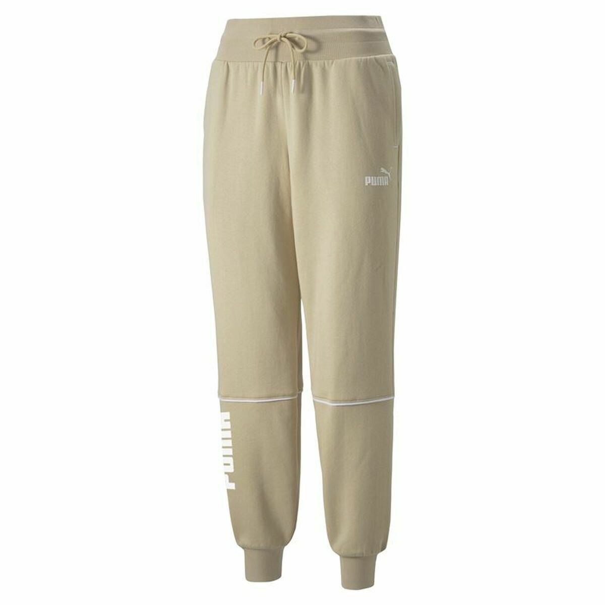 Pantalone di Tuta per Adulti Puma Colorblock  Beige Donna