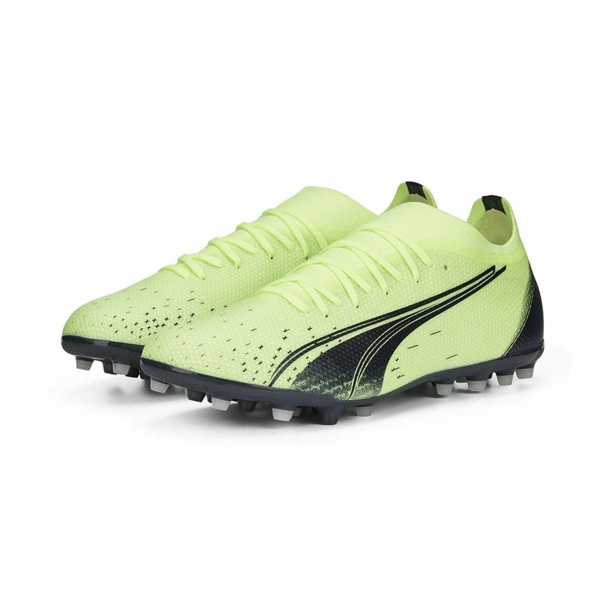 Scarpe da Calcio per Adulti Puma Ultramatch MG Fizzy Verde Chiaro