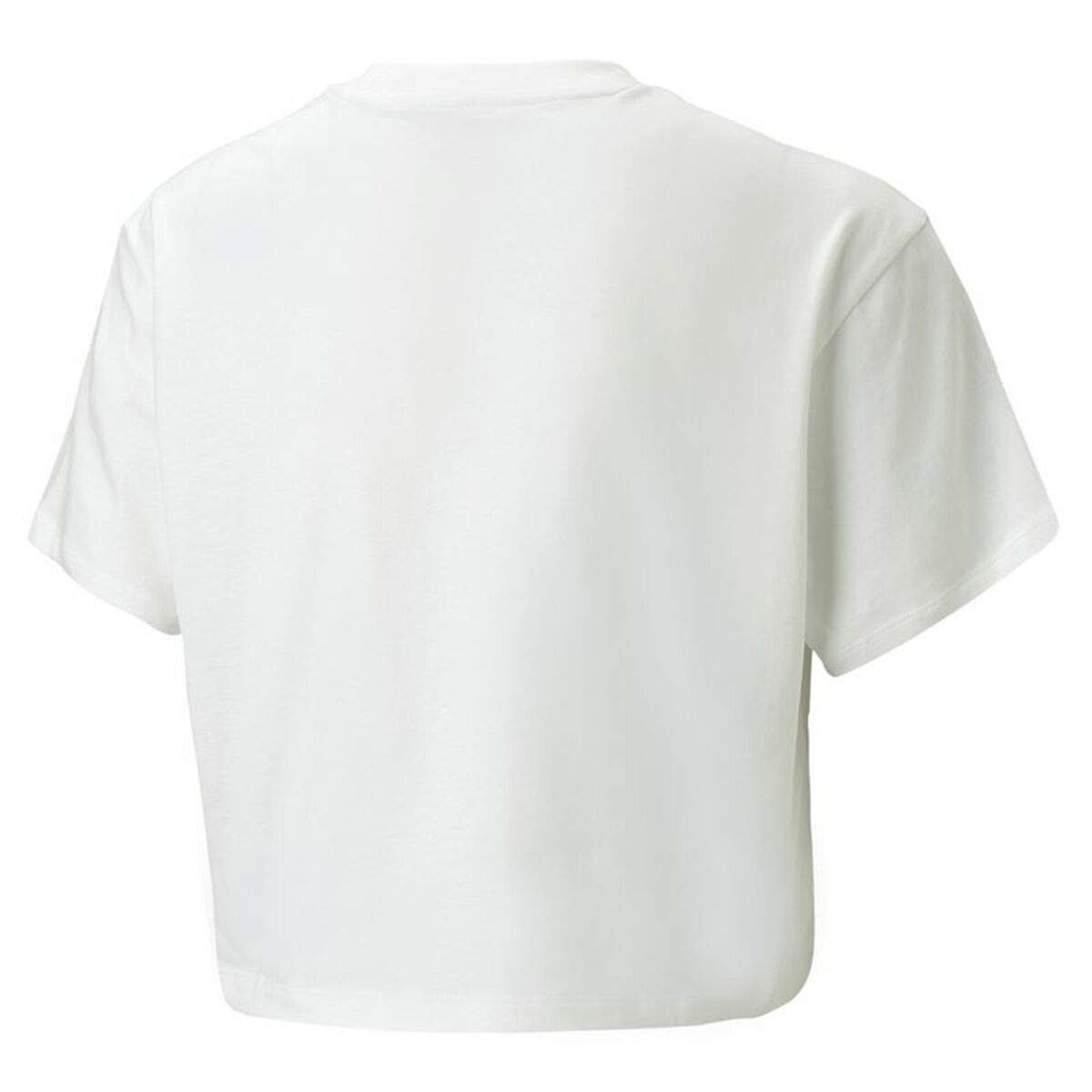 Maglia a Maniche Corte per Bambini Puma Logo Cropped  Bianco