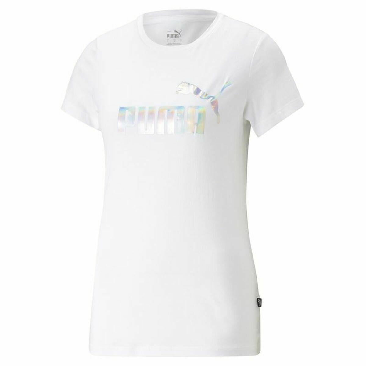 Maglia a Maniche Corte Donna Puma Ess+ Nova Shine Bianco