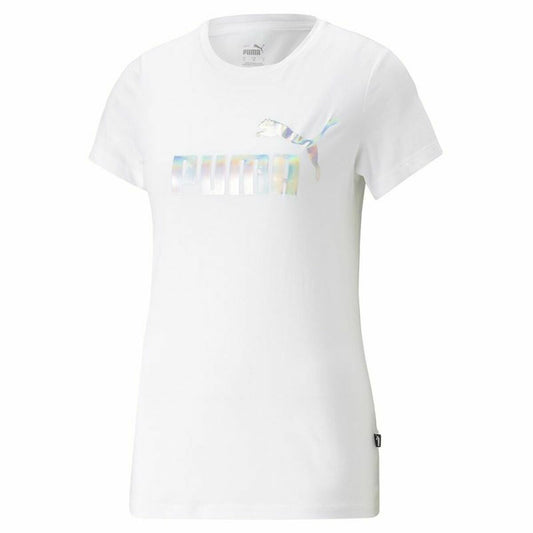 Maglia a Maniche Corte Donna Puma Ess+ Nova Shine Bianco