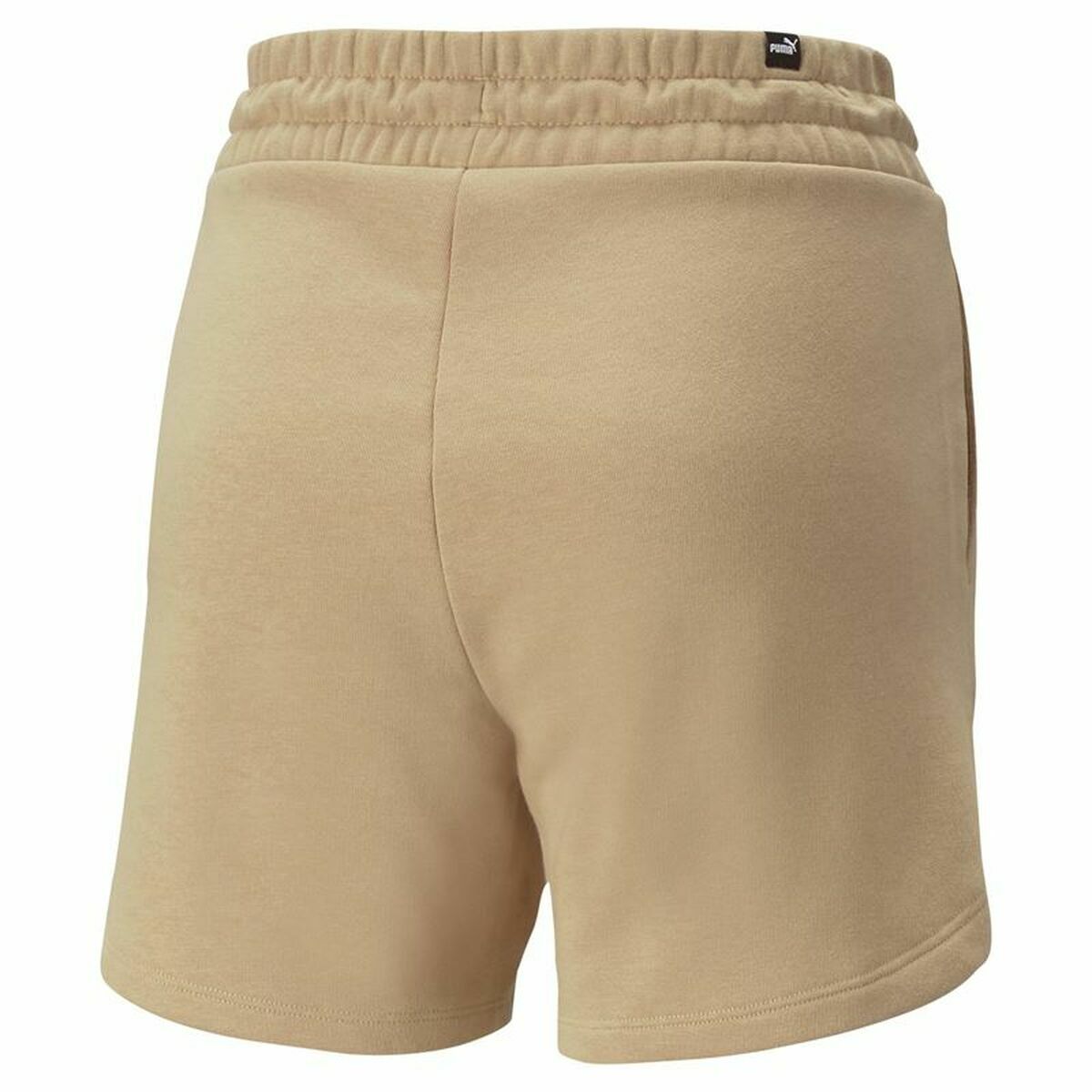 Pantaloncini Sportivi da Donna Puma Essentials 5" High Waist Beige