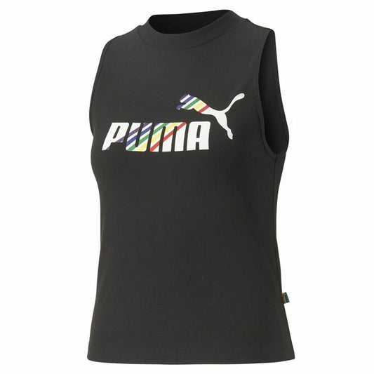 Maglia Smanicata da Donna Puma Ess+ Love Is Love Sl Nero