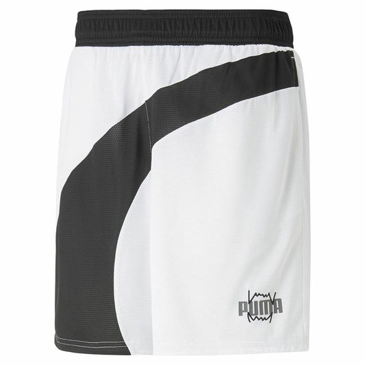 Pantaloncini da Pallacanestro da Uomo Puma Flare  Bianco