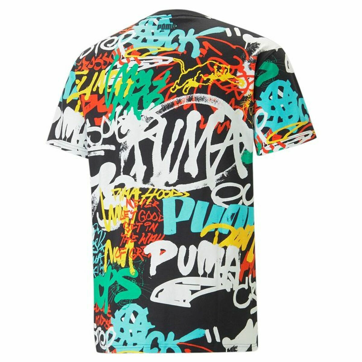 Maglia a Maniche Corte Uomo Puma Graffiti Nero