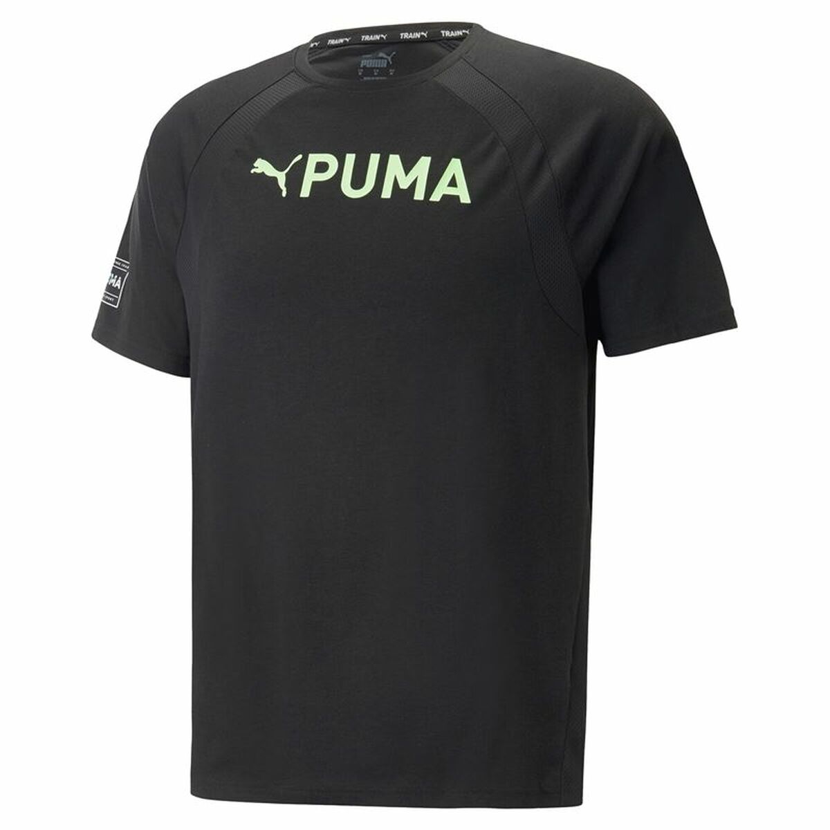 Maglia a Maniche Corte Uomo Puma Ultrabreathe Triblend Nero