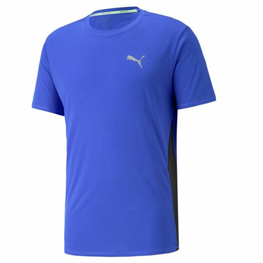 Maglia a Maniche Corte Uomo Puma  Run Favorite Azzurro