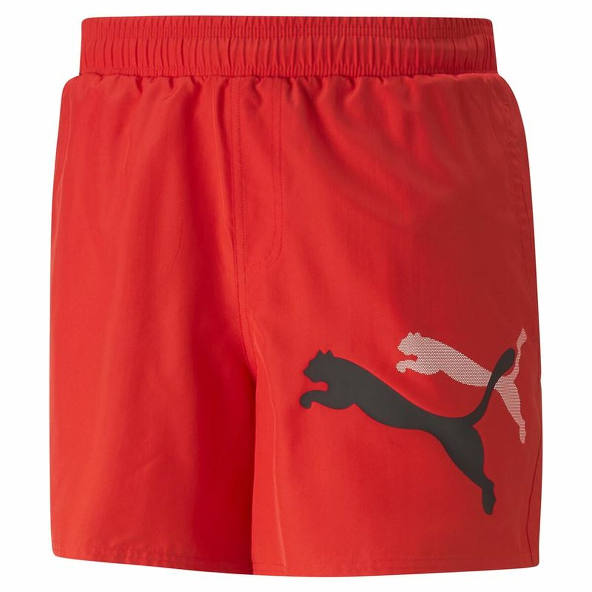 Pantaloni Corti Sportivi da Uomo Puma Ess+ Logo Power Cat For All Time Rosso