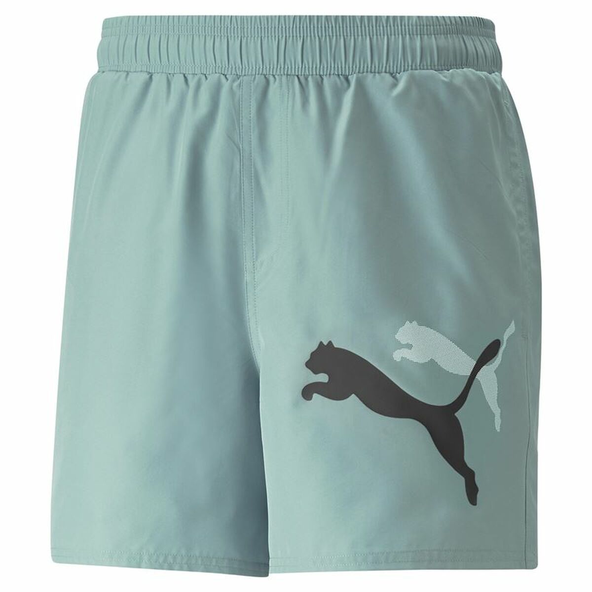 Pantaloni Corti Sportivi da Uomo Puma Ess+ Logo Power Cat Adriatic  Azzurro