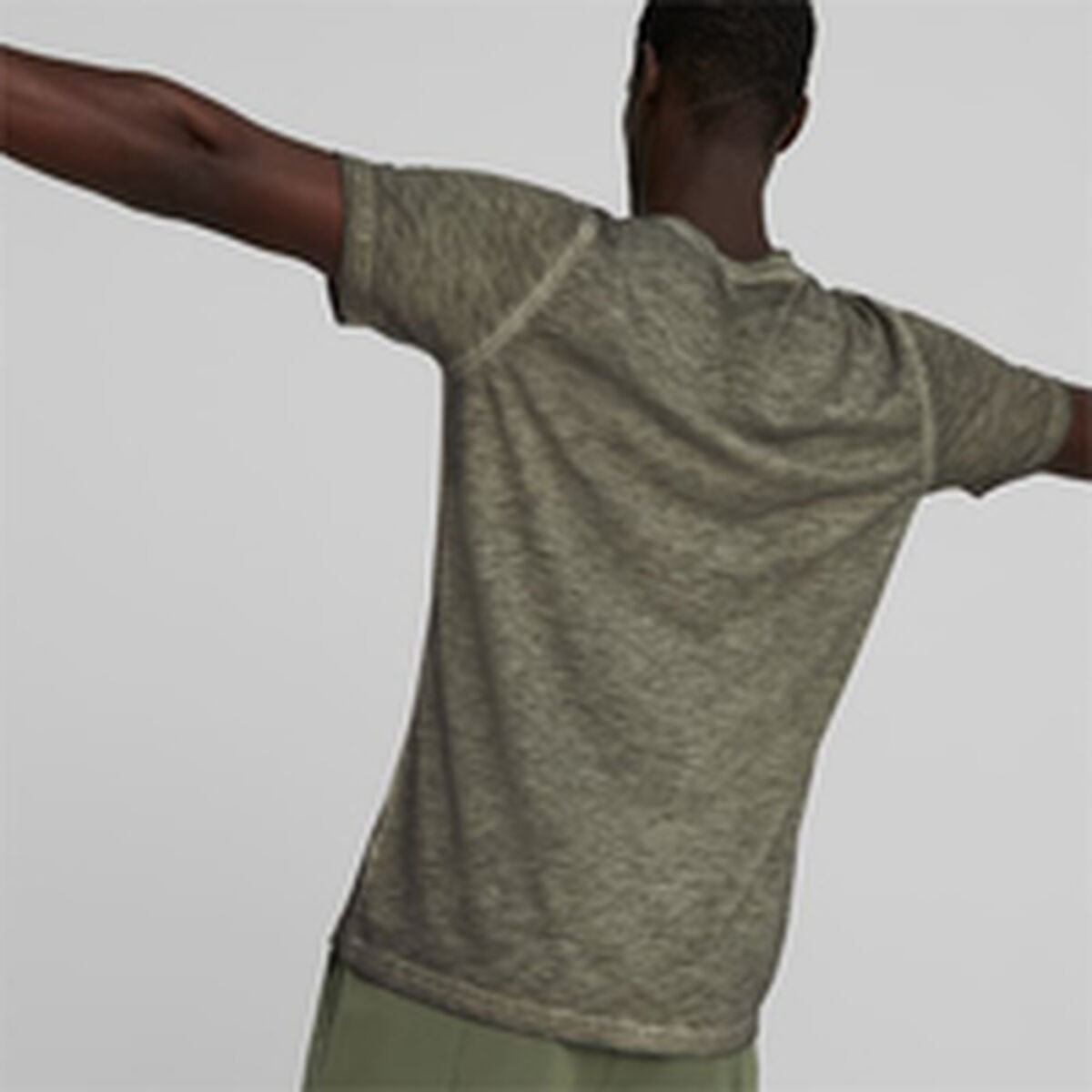 Maglia a Maniche Corte Uomo Puma Studio Foundation Verde Oliva