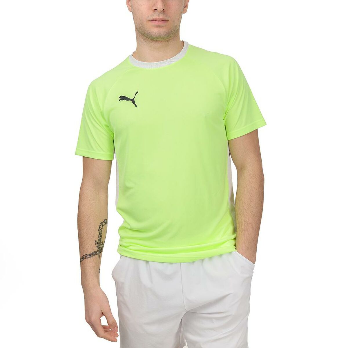 Maglia a Maniche Corte Uomo TEAM LIGA  Puma  931832 01  Padel Giallo