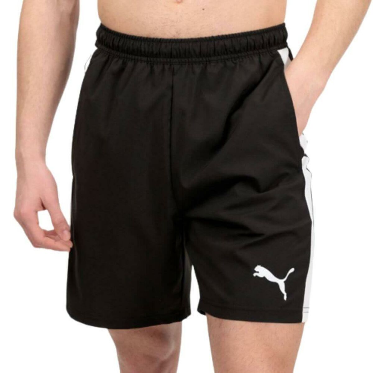 Pantaloni Corti Sportivi da Uomo TEAMLIGA 931835 Puma 03 Padel Nero