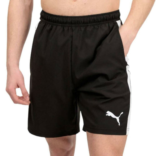 Pantaloni Corti Sportivi da Uomo TEAMLIGA 931835 Puma 03 Padel Nero