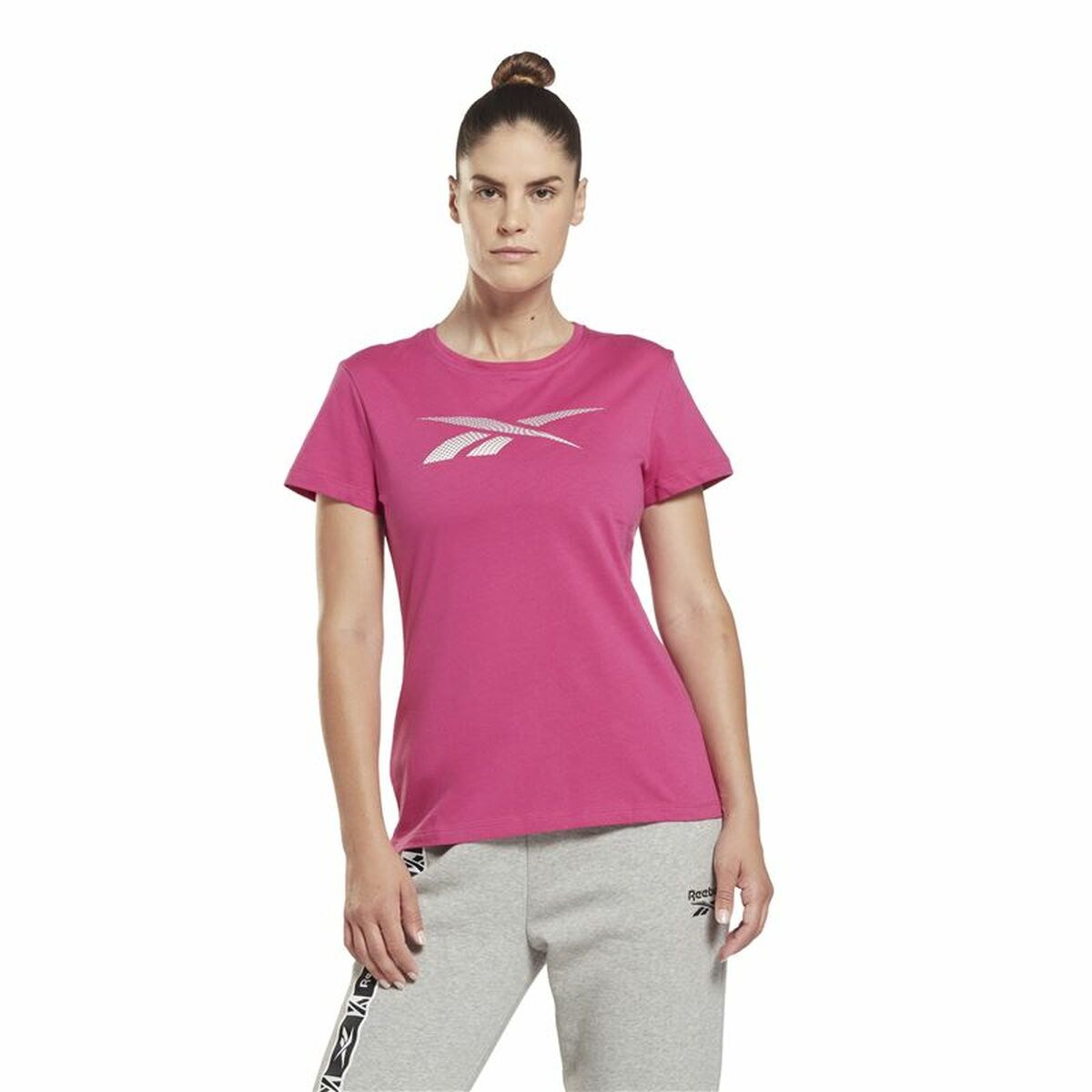 Maglia a Maniche Corte Donna Reebok  Doorbuster Graphic Rosa