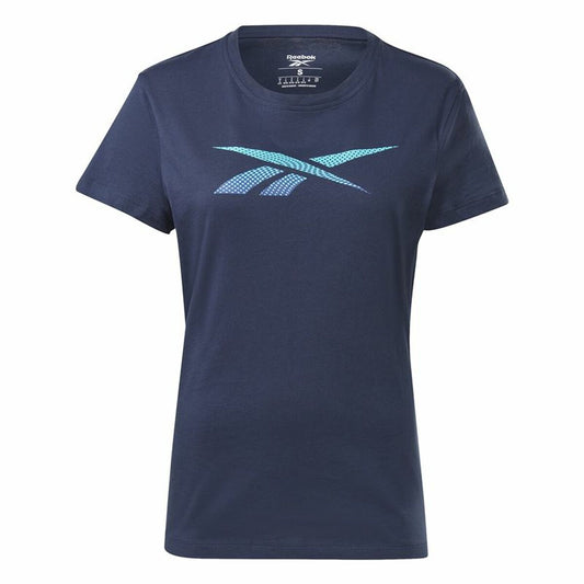 Maglia a Maniche Corte Donna Reebok Doorbuster Graphic  Blu scuro