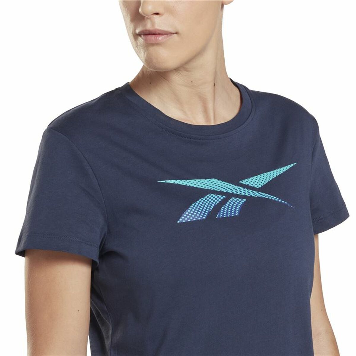 Maglia a Maniche Corte Donna Reebok Doorbuster Graphic  Blu scuro