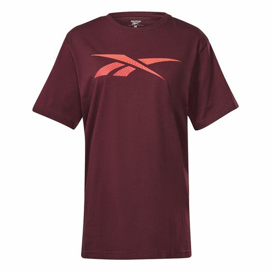 Maglia a Maniche Corte Uomo Reebok RI Logo Rosso Granato