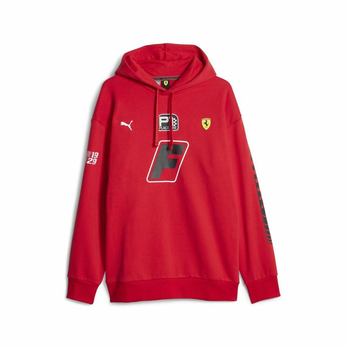 Felpa con Cappuccio Uomo Puma Ferrari Race Garage Rosso