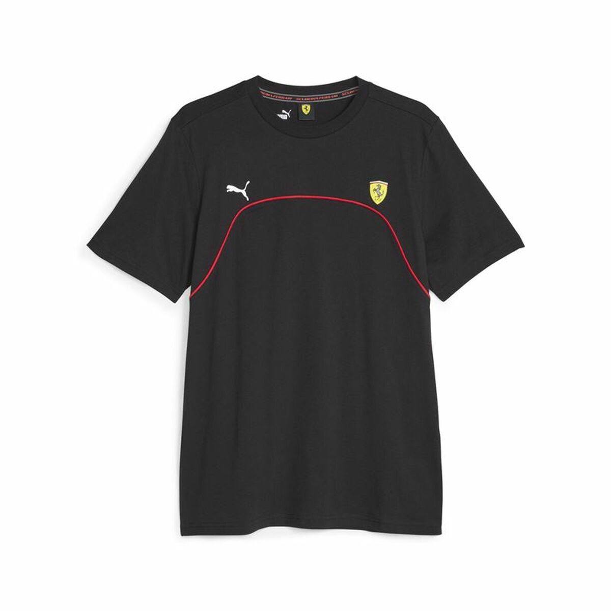 Maglia a Maniche Corte Uomo Puma Ferrari Race Nero