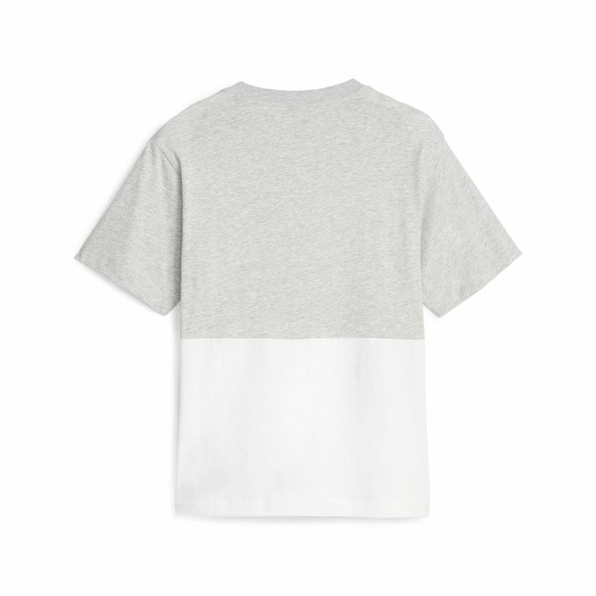 Maglia a Maniche Corte Donna Puma Power Colorblock Bianco Grigio