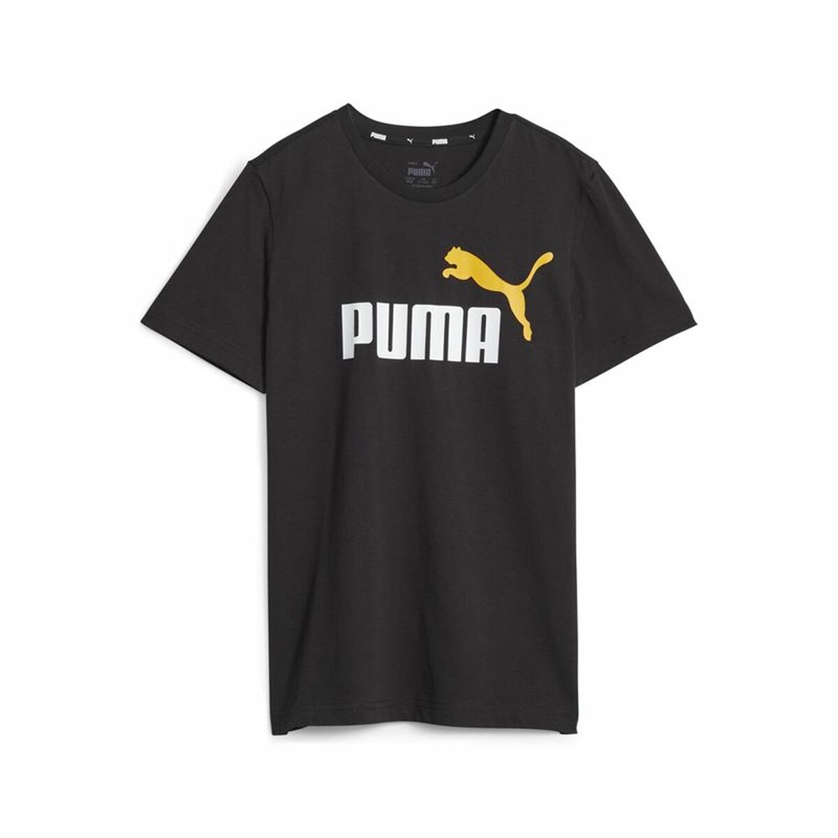 Maglia a Maniche Corte per Bambini Puma Ess+ 2 Col Logo Nero