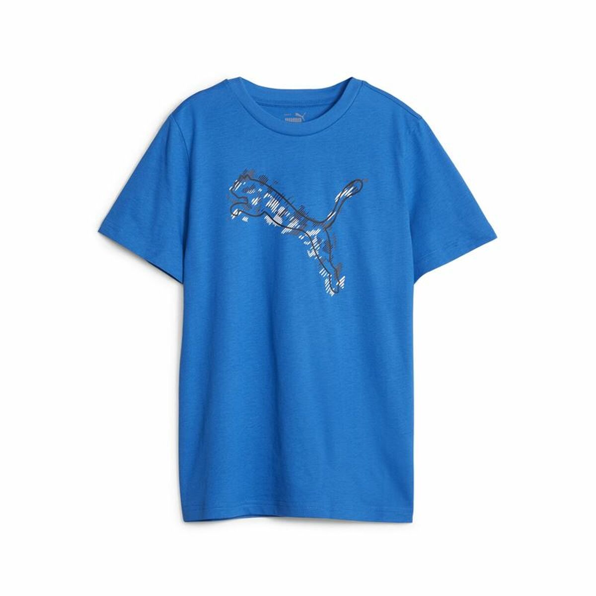 Maglia a Maniche Corte per Bambini Puma Active Sports Graphic Azzurro