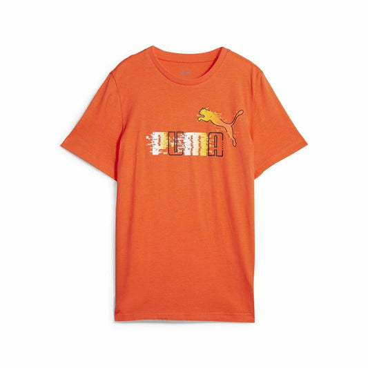 Maglia a Maniche Corte per Bambini Puma Ess+ Futureverse Arancio