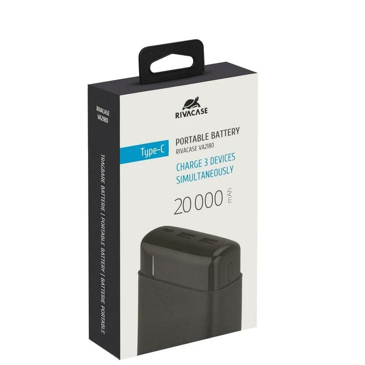 Powerbank Rivacase VA2180 Nero 20000 mAh