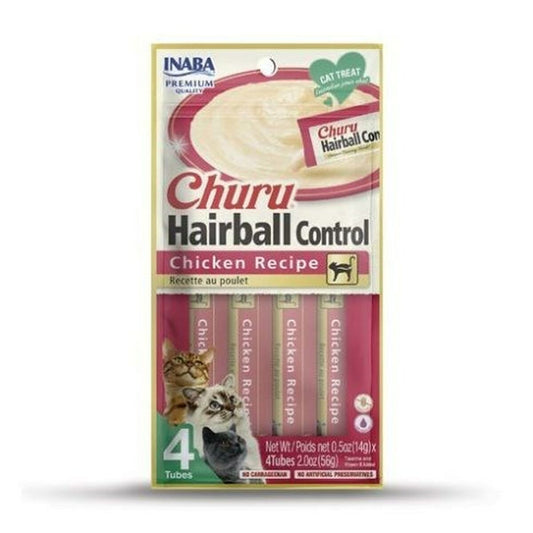 Spuntino per Cat Inaba Churu Hairball Control Pollo 4 x 14 g