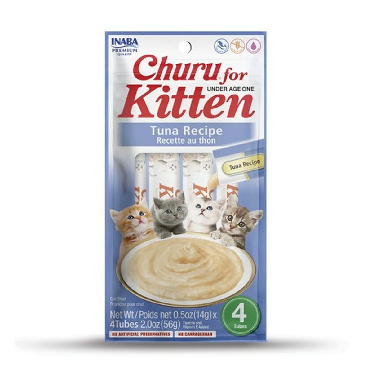 Spuntino per Cat Inaba Churu for Kitten Tonno 4 x 14 g